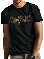 T-Shirt Unisex Tg. Xl. Dc Comics: Shazam Movie: Gold Foil Logo