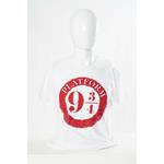 Harry Potter: White Platform 9&3 Quarters Raised Print (T-Shirt Unisex Tg. 2XL)