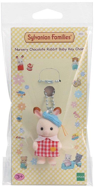 Sylvanian Families - Nursery Chocolate Rabbit Baby Key Chain - 2