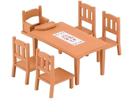 Sylvanian Families Set Tavolo+Sedie-Family Table&Chairs 4506 - 12