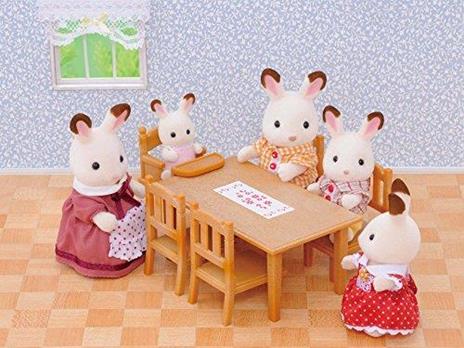 Sylvanian Families Set Tavolo+Sedie-Family Table&Chairs 4506 - 5