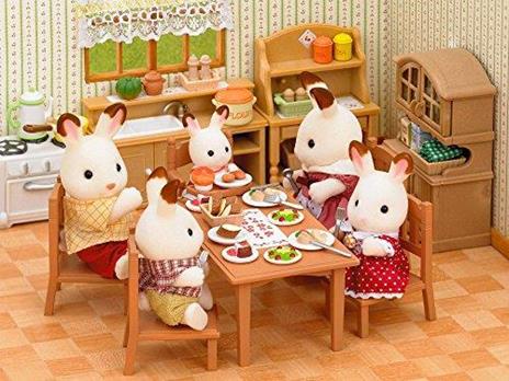 Sylvanian Families Set Tavolo+Sedie-Family Table&Chairs 4506 - 7