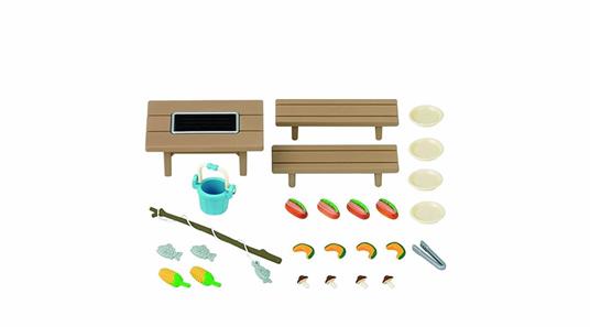 Sylvanian Families set barbecue con 25 accessori