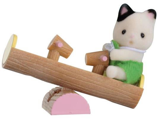 Sylvanian Families Bebè Gatto Con Dondolo Cod 5205 - 2