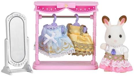 Sylvanian Families Specchiera Dressing Area Set Con Coniglietta Luna Cod5236