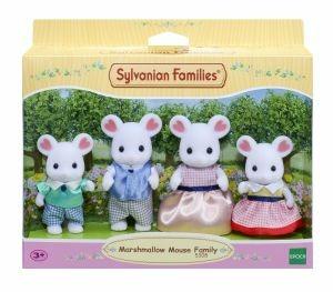 Sylvanian Families. Marshmellow Mouse Family - 8