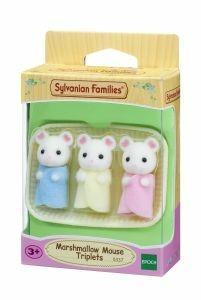 Sylvanian Families Marshmallow Mouse Triplets Toys - 5