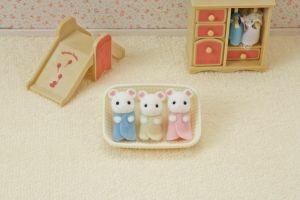 Sylvanian Families Marshmallow Mouse Triplets Toys - 6