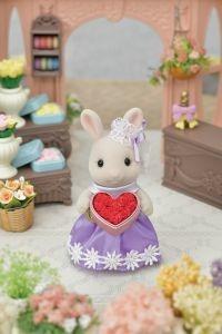 La sorella maggiore Coniglietta Cioccolato e bouquet di fiori - 9