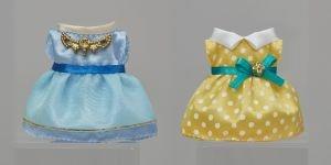 Abiti graziosi femminili ( blu chiaro e giallo) - 4