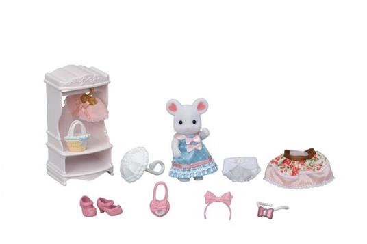Sylvanian Families Set Da Gioco Fashion Per La Citta' Topino Bianco - 8