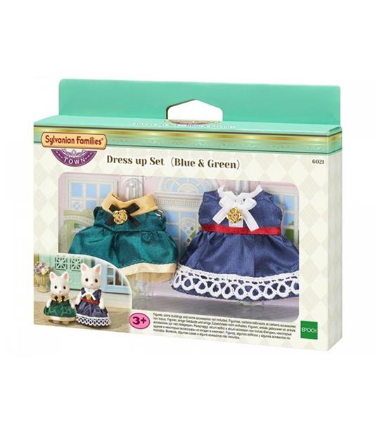 Blue & Green Sylvanian Families. Dress Up Set