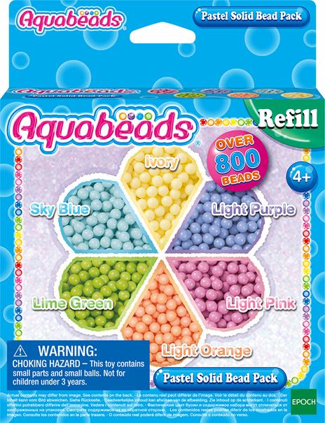 Aquabeads. Scatola Perle Solide Pastello