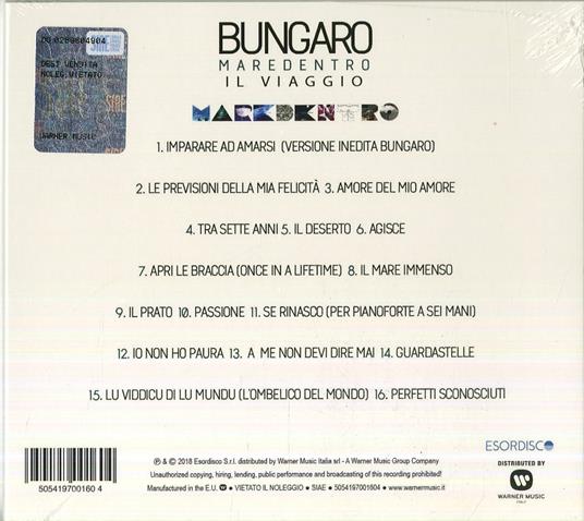 Maredentro. Il viaggio (Sanremo 2018) - CD Audio di Bungaro - 2