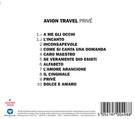 Privé - CD Audio di Avion Travel - 2