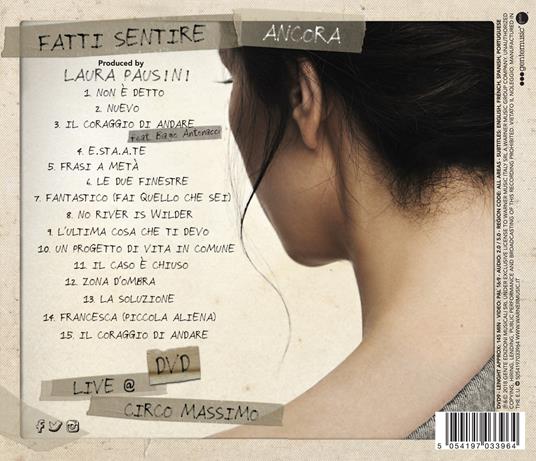 Fatti sentire ancora (Jewel Box) - CD Audio + DVD di Laura Pausini - 2