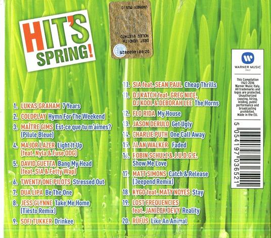 Hit's Spring! 2016 - CD Audio - 2