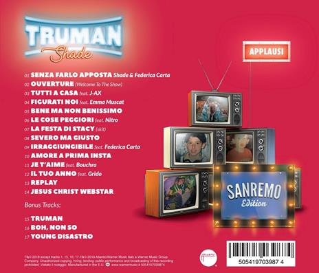 Truman (Sanremo 2019 Edition) - CD Audio di Shade - 2