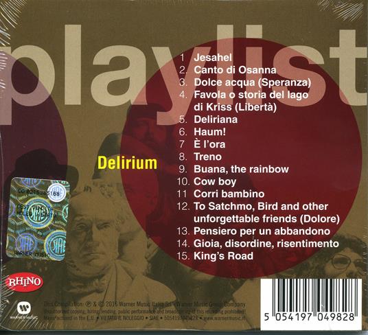 Playlist. Delirium - CD Audio di Delirium - 2