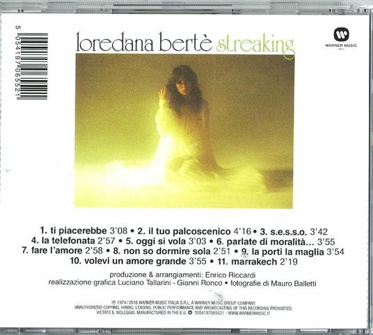 Streaking (Remastered) - CD Audio di Loredana Bertè - 2