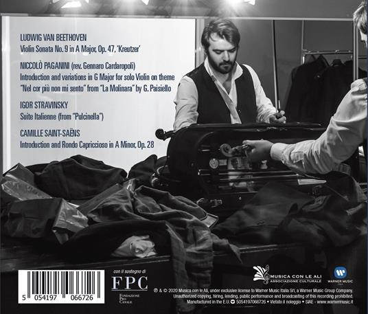 Beethoven, Paganini, Stravinsky - CD Audio di Ludwig van Beethoven,Niccolò Paganini,Igor Stravinsky,Alberto Ferro,Gennaro Cardaropoli - 2