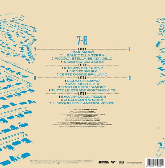 77 Singoli. LP 7 - LP 8 (Blue Coloured Vinyl) - Vinile LP di Ligabue - 3