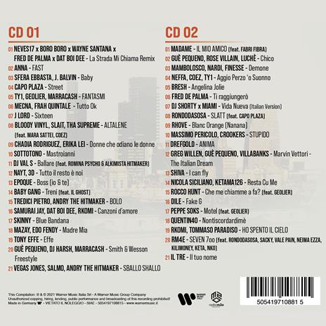 One Two One Two vol. 5: Rap italiano 2021 - CD