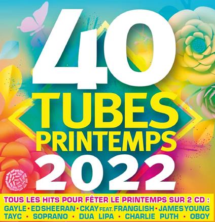40 Tubes Printemps 2022 (2 Cd) - CD Audio