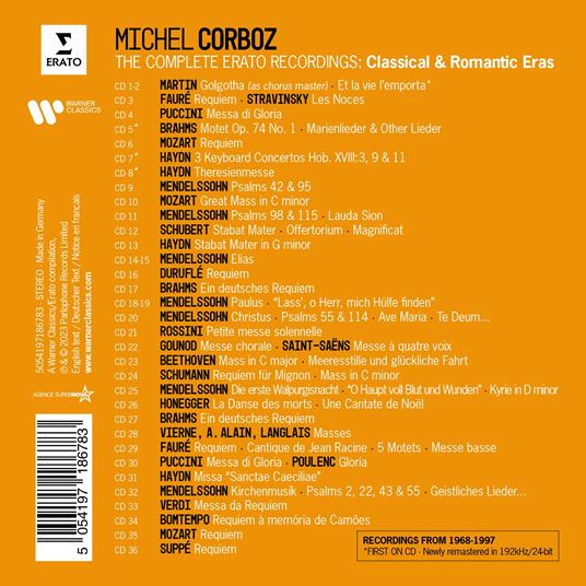 The Complete Erato Recordings - CD Audio di Michel Corboz - 2