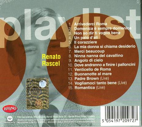 Playlist. Renato Rascel - CD Audio di Renato Rascel - 2