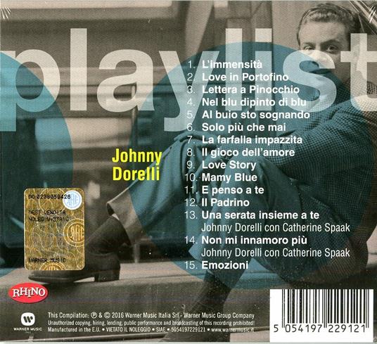 Playlist. Johnny Dorelli - CD Audio di Johnny Dorelli - 2