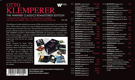 The Complete Warner Classics Recordings - CD Audio di Otto Klemperer - 2