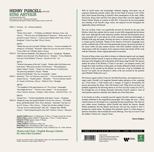 King Arthur - Vinile LP di Henry Purcell,John Eliot Gardiner,English Baroque Soloists - 2