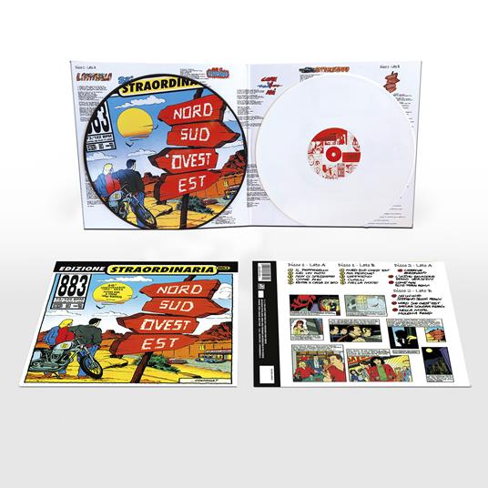 Nord Sud Ovest Est (1 Picture Disc + 1 White Coloured Vinyl) - Vinile LP di 883 - 2