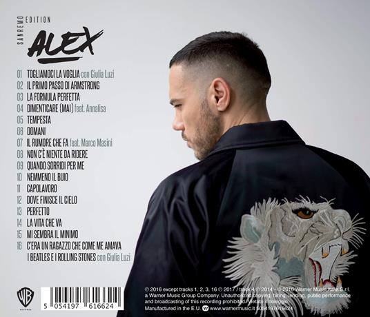 Alex (Sanremo 2017) - CD Audio di Raige - 2