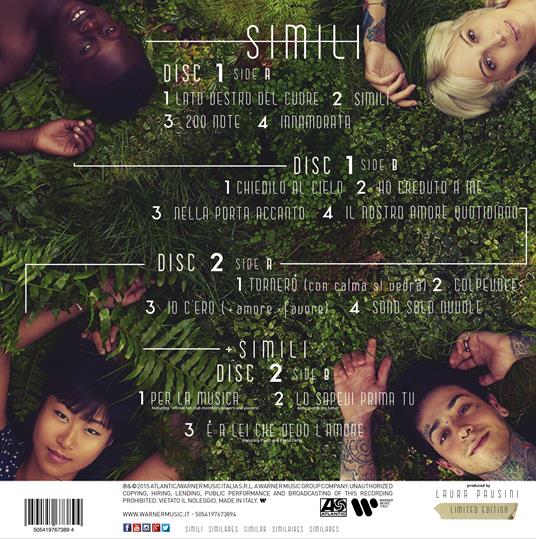 Simili (2 LP 180 gr.Trans. Green Vinyl - Limited & Numbered Edition) - Vinile LP di Laura Pausini - 3