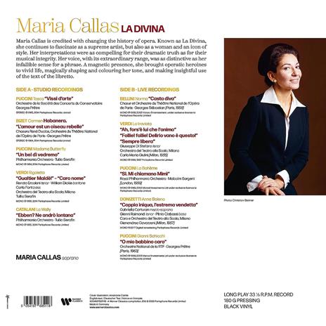 La Divina. The Best of Maria (180 gr.) - Vinile LP di Maria Callas - 3