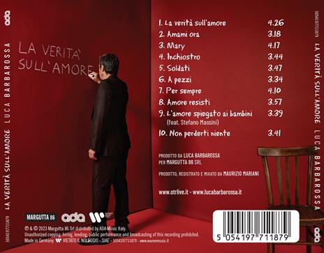 La verità sull'amore - CD Audio di Luca Barbarossa - 3