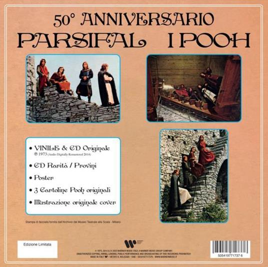 Parsifal (50th Anniversary Box Set Edition: LP + 2 CD) - Vinile LP + CD Audio di Pooh - 2