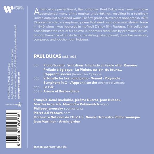 Paul Dukas Edition - CD Audio di Paul Dukas - 2