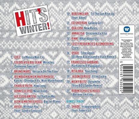 Hit's Winter! 2017 - CD Audio - 2