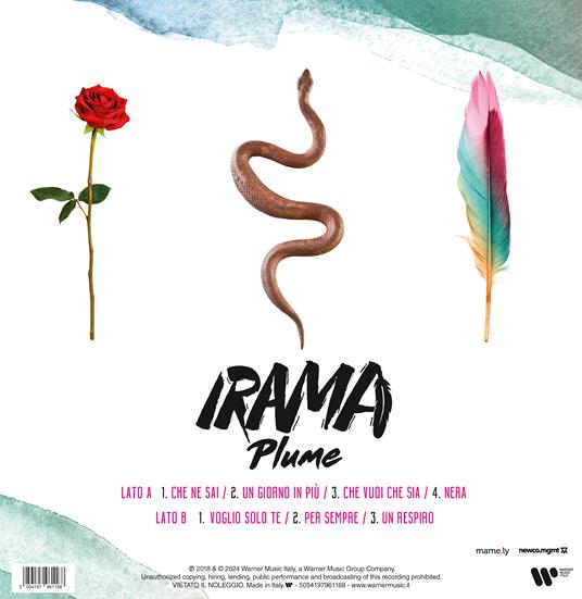 Plume (Vinile Blu Trasparente) - Vinile LP di Irama - 3