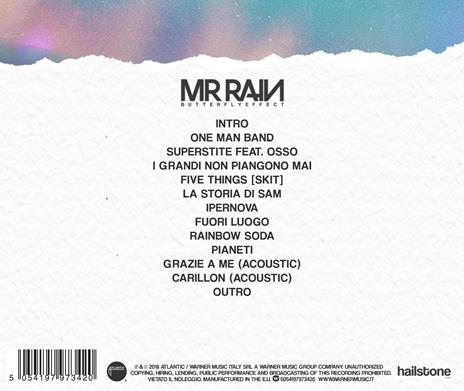 Butterfly Effect - CD Audio di Mr. Rain - 2