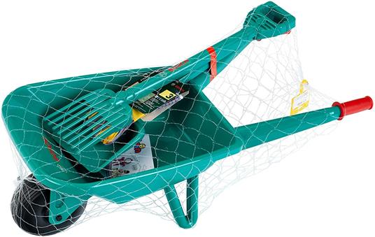 Theo Klein 2752 Set da giardino con carriola, Con pala, rastrello e guanti da lavoro, Dimensioni: 70.5 cm x 34 cm x 33 cm, Giocattolo per bambini a partire dai 3 anni - 4