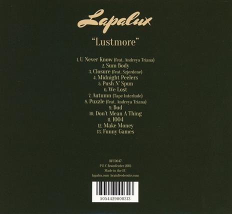 Lustmore - CD Audio di Lapalux - 2