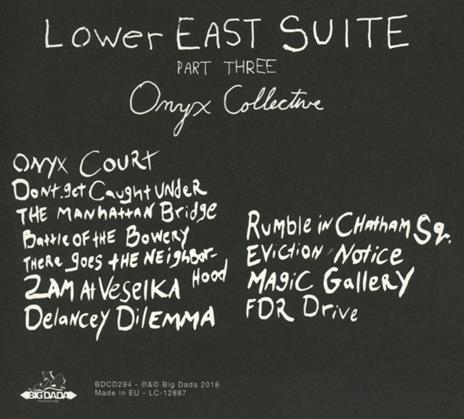 Lower East Suite Part Three - CD Audio di Onyx Collective - 2