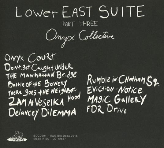 Lower East Suite Part Three - CD Audio di Onyx Collective - 2