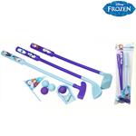 Set Golf Frozen 46 cm 3 Mazze + 4 Palline + Buca con Bandierina Bambine Giardino