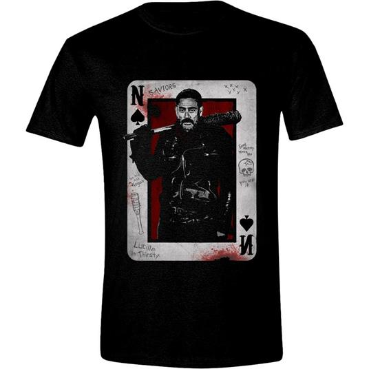 T-Shirt Unisex Walking Dead. Negan Playing Card Black