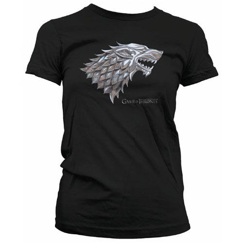 T-Shirt donna Trono di Spade (Game of Thrones) Chrome Stark Sigil